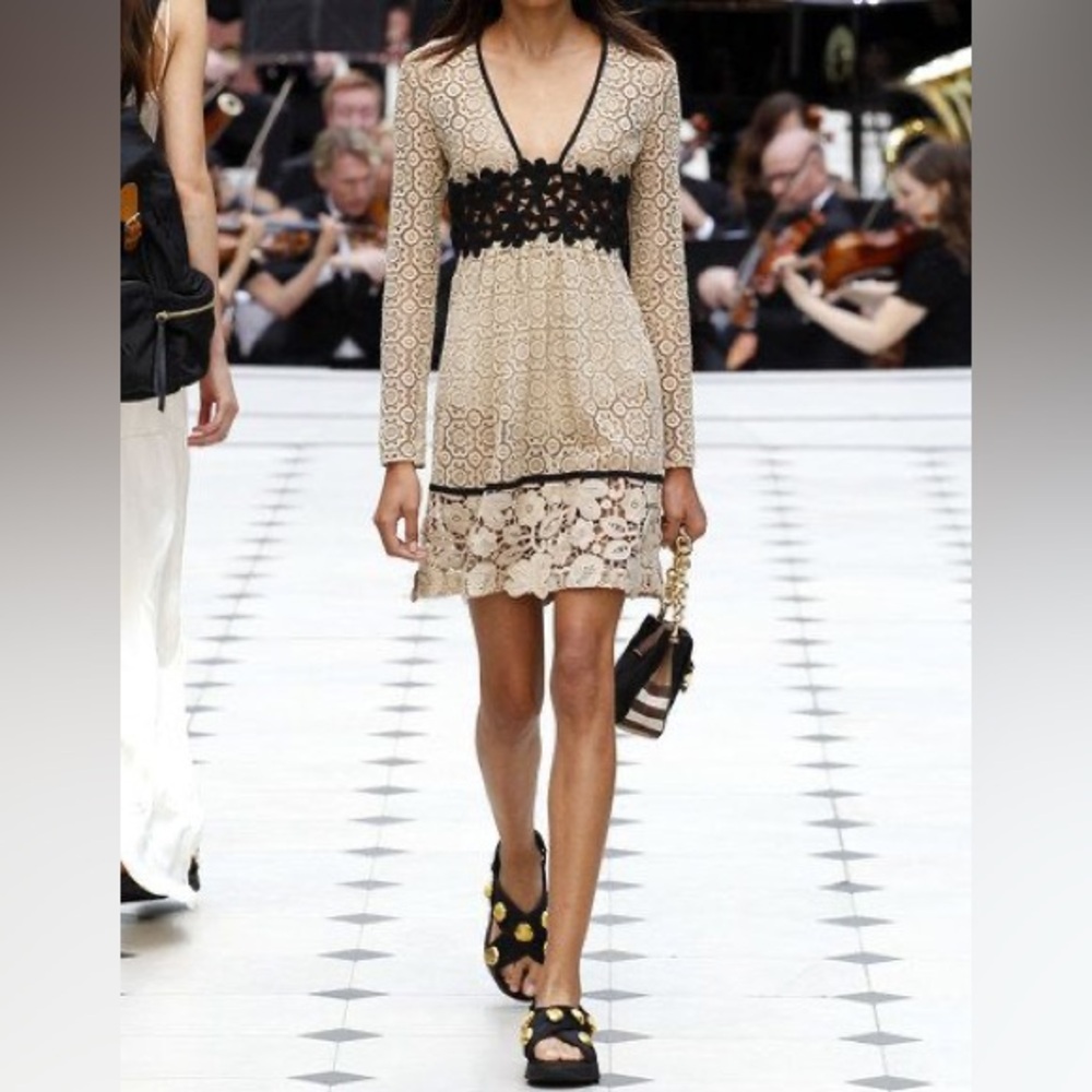 Burberry Cut-Out Floral Dress